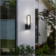 Bowery Hill Modern Aluminum Black 18-inch LED Outdoor Wall Light