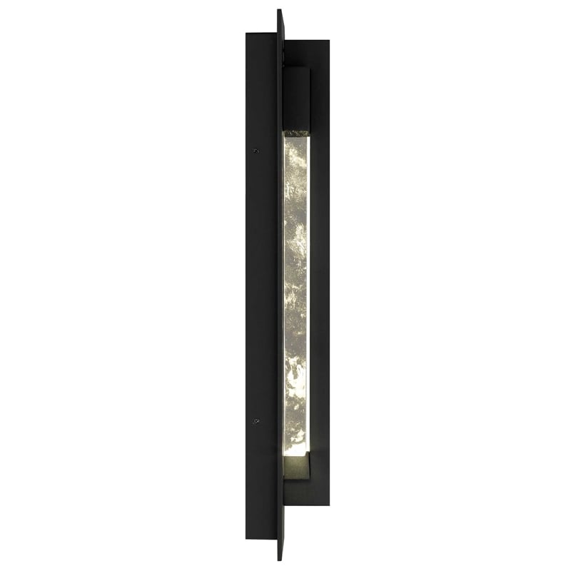 Bowery Hill Modern Aluminum Black 20-inch LED Outdoor Wall Light