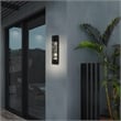 Bowery Hill Modern Aluminum Black 20-inch LED Outdoor Wall Light