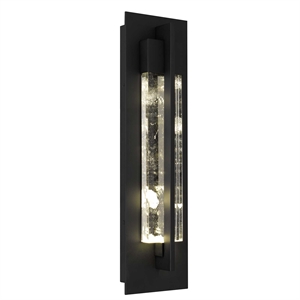 Bowery Hill Modern Aluminum Black 20-inch LED Outdoor Wall Light