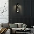 Bowery Hill Modern Aluminum Black 32-inch LED Outdoor Wall Light