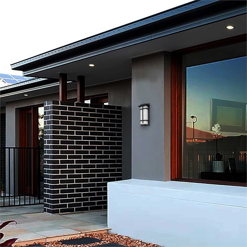 Bowery Hill Modern Aluminum 13.5-inch LED Outdoor Wall Light