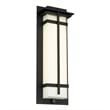 Bowery Hill Modern Aluminum Black 18-inch LED Outdoor Wall Light