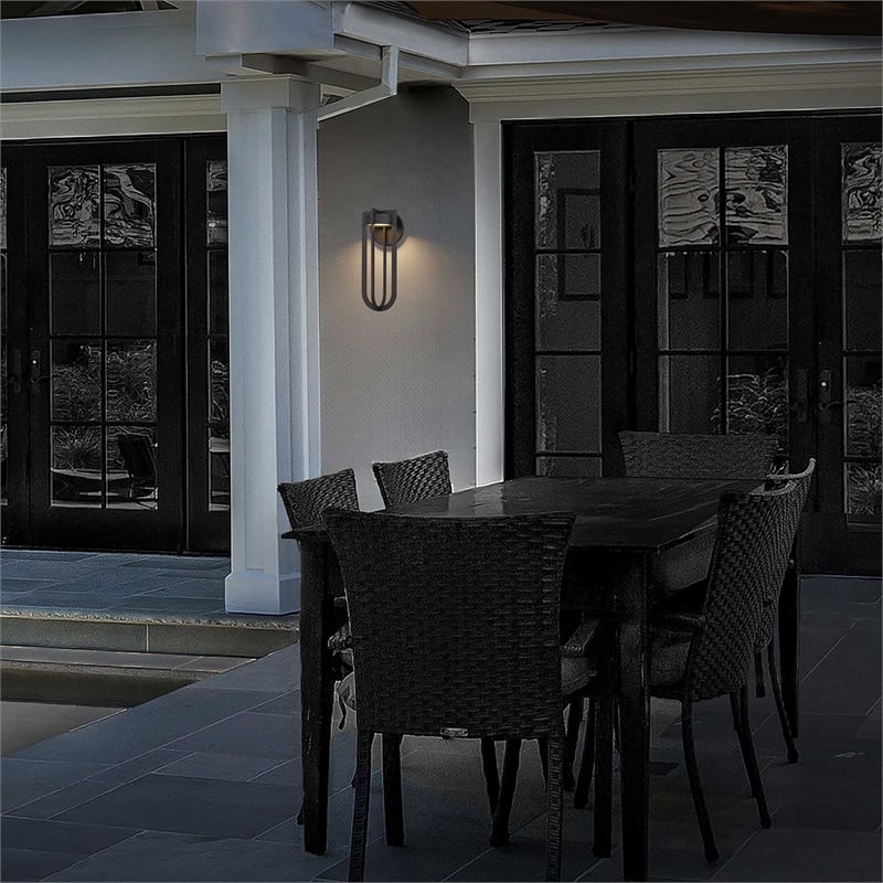 Bowery Hill Modern Aluminum Bronze 20-inch LED Outdoor Wall Light