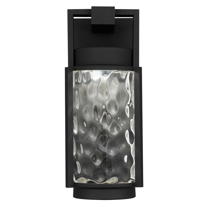 Bowery Hill Modern Aluminum Black 12-inch LED Outdoor Wall Light