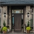 Bowery Hill Modern Aluminum Black 12-inch LED Outdoor Wall Light