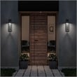Bowery Hill Modern Aluminum Black 12-inch LED Outdoor Wall Light