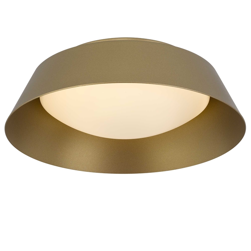 Bowery Hill Modern Aluminum Brass 11-inch LED Outdoor Flush Mount