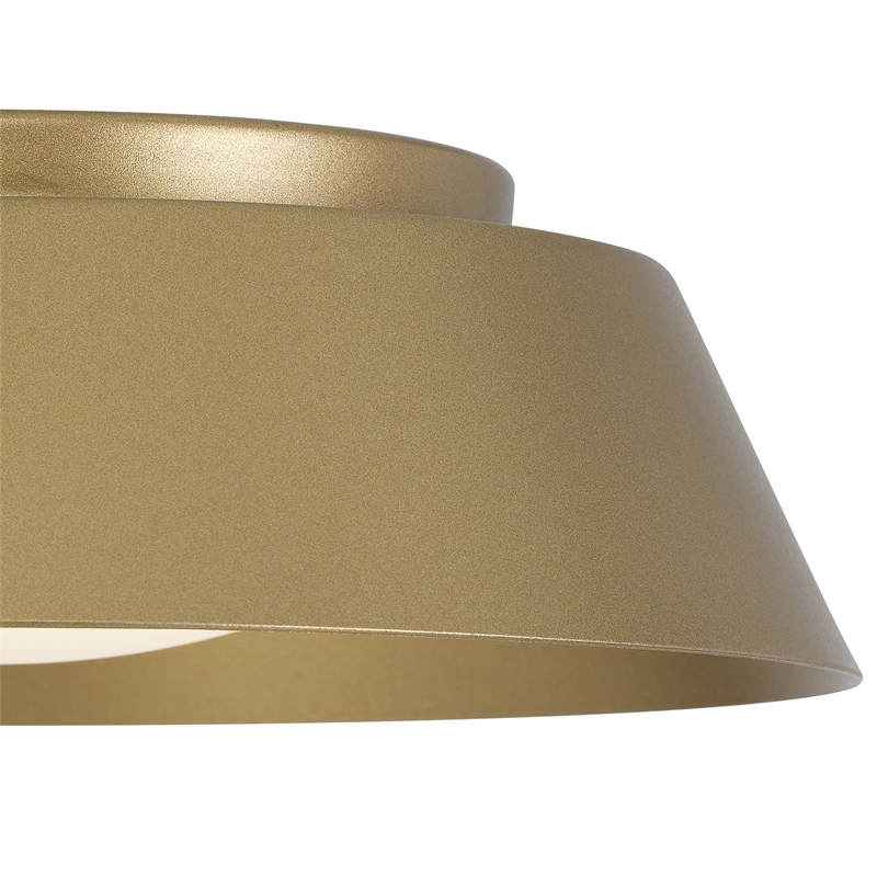 Bowery Hill Modern Aluminum Brass 11-inch LED Outdoor Flush Mount