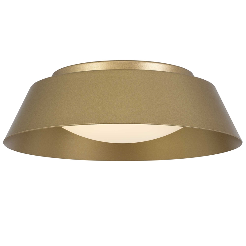 Bowery Hill Modern Aluminum Brass 11-inch LED Outdoor Flush Mount