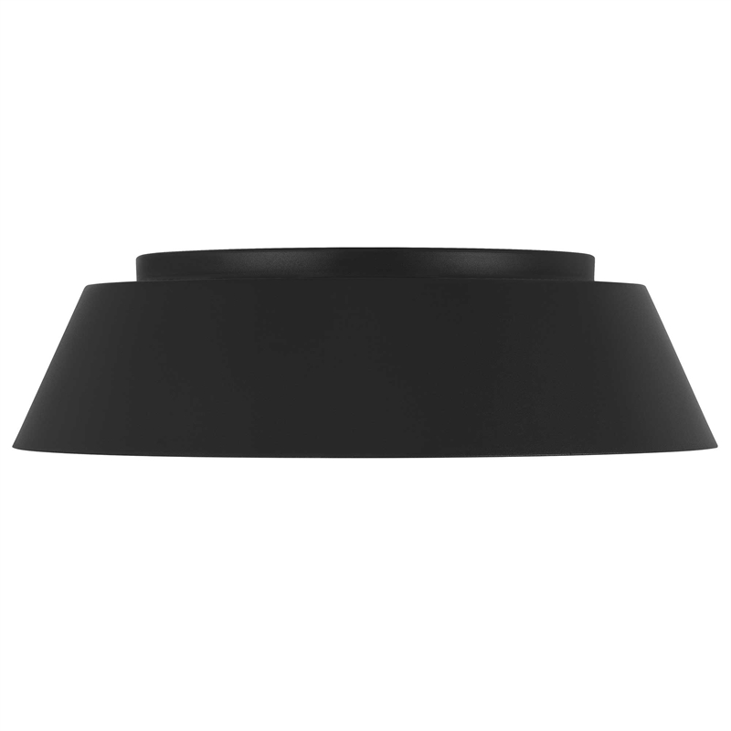 Bowery Hill Modern Aluminum Black 15-inch LED Outdoor Flush Mount