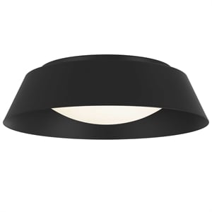 Bowery Hill Modern Aluminum Black 15-inch LED Outdoor Flush Mount