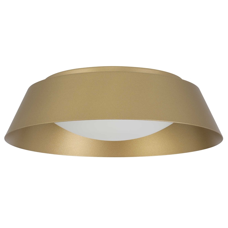 Bowery Hill Modern Aluminum Brass 15-inch LED Outdoor Flush Mount