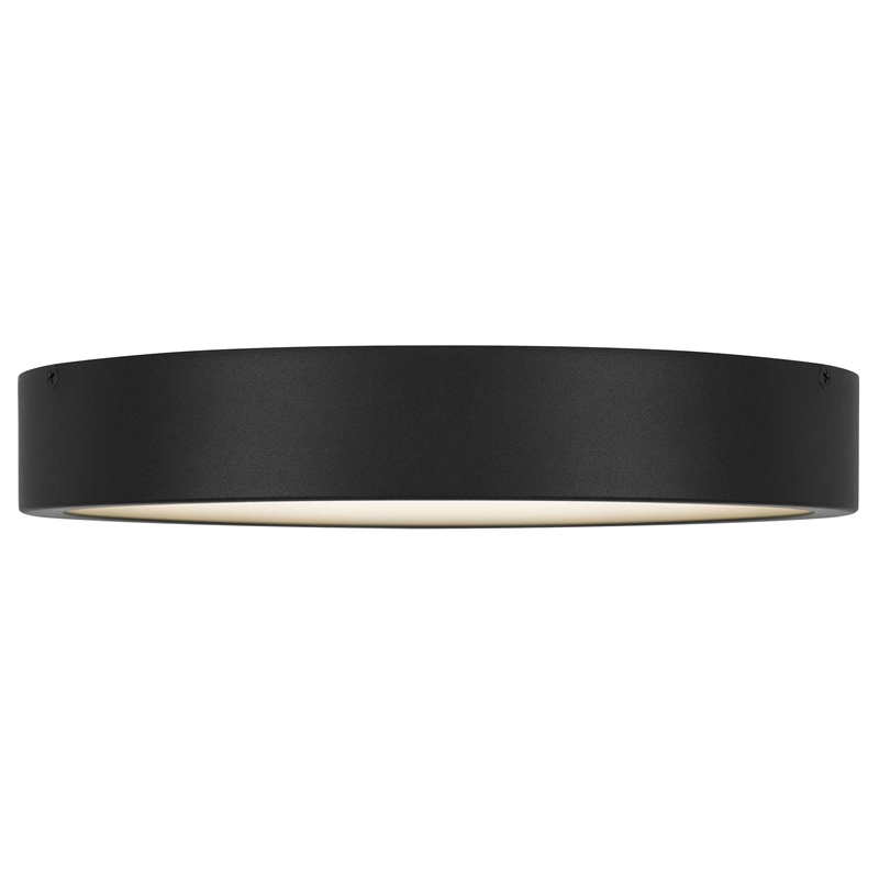 Bowery Hill Modern Aluminum Black 11-inch LED Outdoor Flush Mount