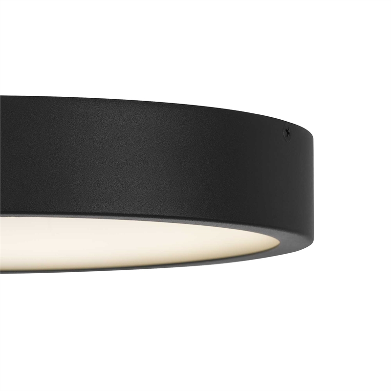 Bowery Hill Modern Aluminum Black 11-inch LED Outdoor Flush Mount