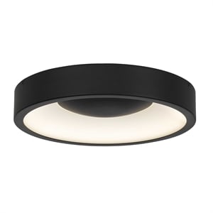 Bowery Hill Modern Aluminum Black 11-inch LED Outdoor Flush Mount
