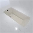 Bowery Hill 60x32 Contemporary Rectangular Acrylic Undermount Bath Tub in Biscut