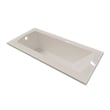 Bowery Hill 66x32 Contemporary Rectangular Acrylic Drop-In Bath Tub in Biscut