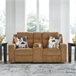 Bowery Hill Reclining Honey and Brown Upholstered Living Room Sofa Set