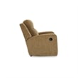 Bowery Hill Reclining Honey and Brown Upholstered Living Room Sofa Set