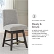 Bowery Hill 6-Piece Counter Height Dining Set of Table, Barstools, & Dining Server
