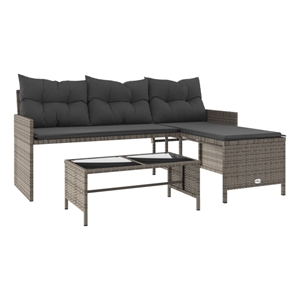 Bowery Hill Garden Sofa With Removable Covers Contemporary Durable Design