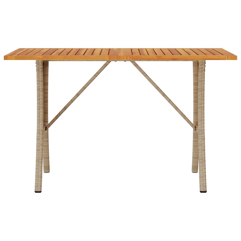 Bowery Hill 3-Seater PE Rattan Garden Sofa With Removable Covers in Beige