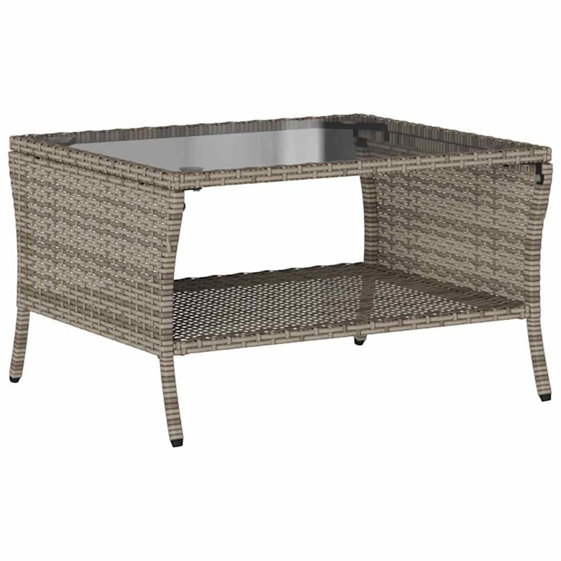 Bowery Hill 2-Seater PE Rattan Garden Sofa With Water-Resistant Materials - Gray