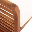 Bowery Hill Solid Acacia Wood 5 Piece Outdoor Dining Set in Brown Frame