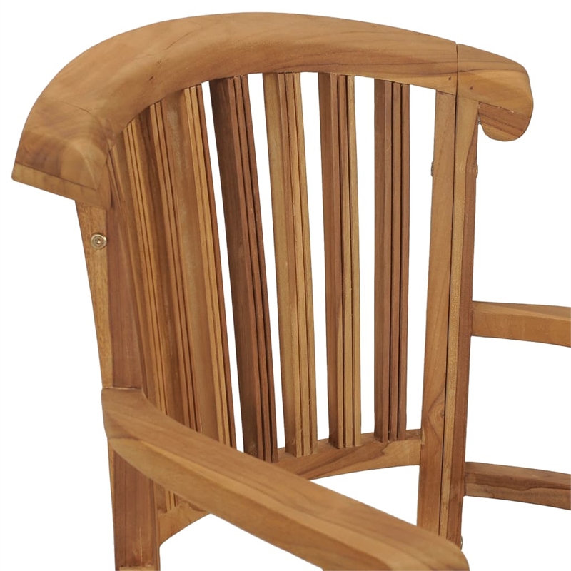 Bowery Hill Garden Dining Set Natural Teak Solid Teak Wood Medium Durable
