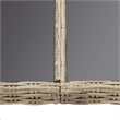 Bowery Hill Contemporary Dining Set in Brown PE Rattan Large Dining Set