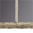 Bowery Hill Contemporary Weather-Resistant PE Rattan Dining Set in Brown