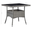 Bowery Hill Contemporary 5 Piece Dining Set in Gray/Black/Brown