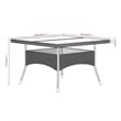 Bowery Hill Contemporary Weather-Resistant Garden Dining Set in Black
