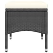 Bowery Hill Contemporary Weather-Resistant Garden Dining Set in Black