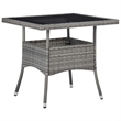 Bowery Hill Contemporary Weather-Resistant 5 Piece Garden Dining Set in Gray
