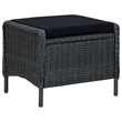 Bowery Hill Contemporary 9 Piece Garden Outdoor Dining Set in Dark Gray
