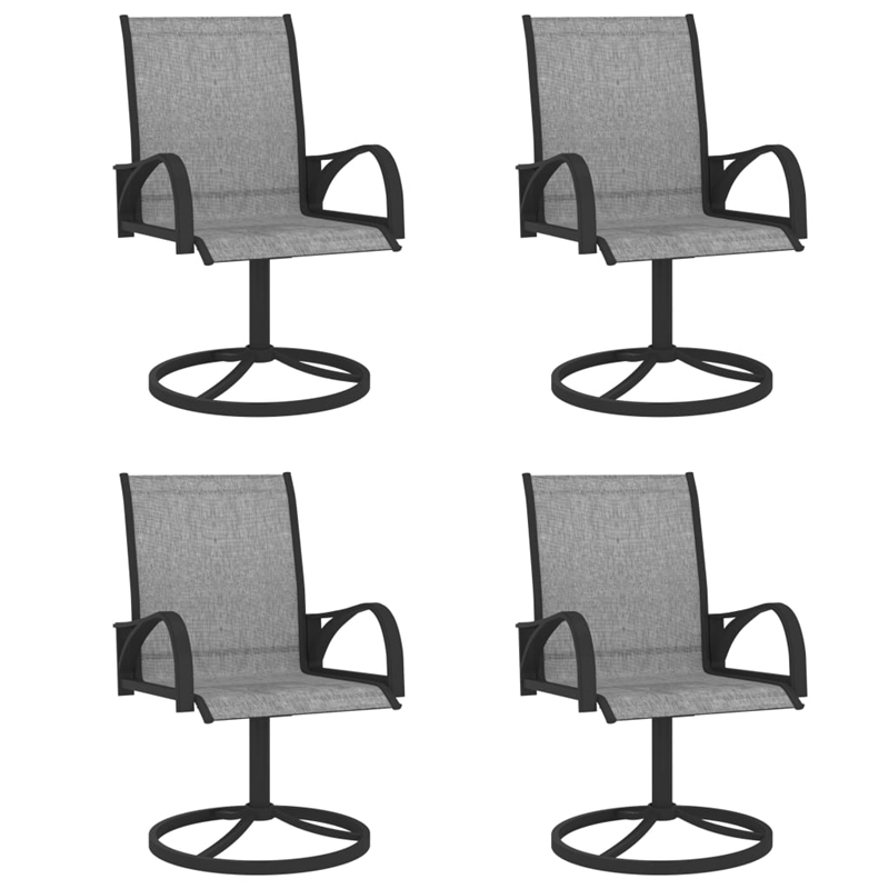 Bowery Hill Contemporary Dining Set Table in Anthracite/Chairs in Gray