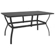 Bowery Hill Dining Set in Anthracite/Gray Powder-Coated Steel/Textilene Medium