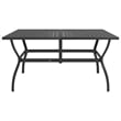 Bowery Hill Dining Set in Anthracite/Gray Powder-Coated Steel/Textilene Medium