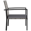 Bowery Hill Dining Set in Gray Poly Rattan Large Durable Dining Set