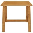 Bowery Hill Solid Acacia Wood Medium Adjustable Footrests in Gray