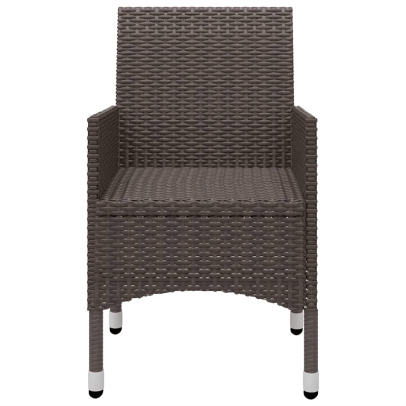 Bowery Hill Contemporary Dining Set in Brown and Cream White