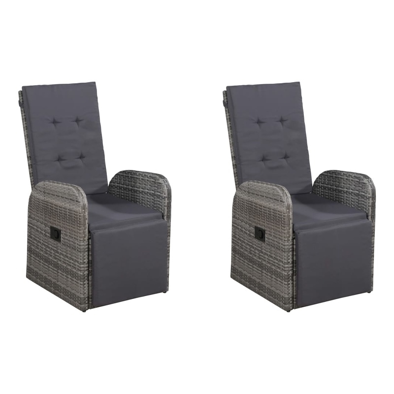 Bowery Hill Contemporary 5 Piece Dining Set in Gray/Dark Gray