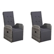 Bowery Hill Contemporary 5 Piece Dining Set in Gray/Dark Gray