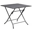 Bowery Hill Steel With E-Coated and Powder-Coated Dining Set in Anthracite/Gray
