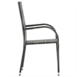 Bowery Hill Contemporary Solid Acacia Wood Dining Set in Gray/Natural Wood