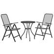 Bowery Hill Contemporary Garden Dining Set in Anthracite/Gray