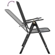 Bowery Hill Contemporary Garden Dining Set in Anthracite/Gray