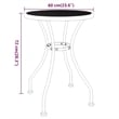 Bowery Hill Contemporary Garden Dining Set in Anthracite/Gray